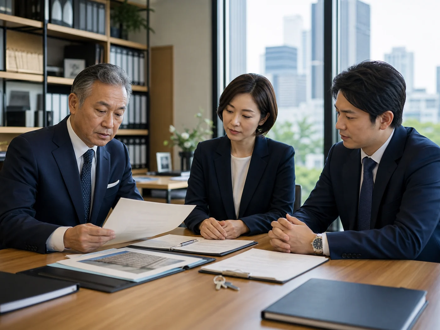 不動産仲介会社の承継条件を話し合う会議